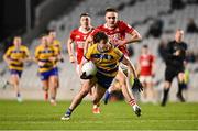 1 March 2025; Ben O'Carroll of Roscommon in action against Tommy Walsh of Cork during the Allianz Football League Division 2 match between Cork and Roscommon at SuperValu Páirc Uí Chaoimh in Cork. Photo by Piaras Ó Mídheach/Sportsfile