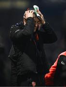 1 March 2025; Armagh manager Kieran McGeeney reacts late on in the Allianz Football League Division 1 match between Armagh and Dublin at the BOX-IT Athletic Grounds in Armagh. Photo by Ben McShane/Sportsfile