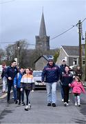 2 March 2025; Supporters make their way to the ground before the Allianz Football League Division 1 match between Galway and Tyrone at Tuam Stadium in Tuam, Galway. Photo by Piaras Ó Mídheach/Sportsfile
