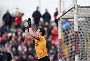 2 March 2025; Tyrone goalkeeper Niall Morgan during the Allianz Football League Division 1 match between Galway and Tyrone at Tuam Stadium in Tuam, Galway. Photo by Piaras Ó Mídheach/Sportsfile