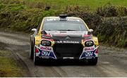 2 March 2025; Josh Moffett and Keith Moriarty compete in their Citreon C3 Rally2 during the Midlands Triton Showers Stages Rally Round 1 of the 2025 National Rally Championship in Longford. Photo by Philip Fitzpatrick/Sportsfile
