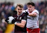 2 March 2025; Jack O'Neill of Galway in action against Michael McKernan of Tyrone during the Allianz Football League Division 1 match between Galway and Tyrone at Tuam Stadium in Tuam, Galway. Photo by Piaras Ó Mídheach/Sportsfile