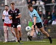 2 March 2025; Galway goalkeeper Conor Flaherty during the Allianz Football League Division 1 match between Galway and Tyrone at Tuam Stadium in Tuam, Galway. Photo by Piaras Ó Mídheach/Sportsfile