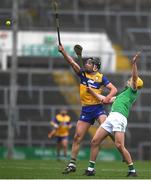 2 March 2025; Cathal Malone of Clare in action against Cathal O'Neill of Limerick during the Allianz Hurling League Division 1A match between Limerick and Clare at TUS Gaelic Grounds in Limerick. Photo by John Sheridan/Sportsfile