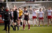 2 March 2025; Shane Walsh of Galway makes his way from the 14 metre line to outside the arc where he kicked a two-point free to level the match with the last kick during the Allianz Football League Division 1 match between Galway and Tyrone at Tuam Stadium in Tuam, Galway. Photo by Piaras Ó Mídheach/Sportsfile
