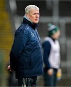 2 March 2025; Limerick manager John Kiely during the Allianz Hurling League Division 1A match between Limerick and Clare at TUS Gaelic Grounds in Limerick. Photo by Brendan Moran/Sportsfile