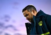 3 March 2025; Cork City manager Tim Clancy before the SSE Airtricity Men's Premier Division match between Waterford and Cork City at the Regional Sports Centre in Waterford. Photo by David Fitzgerald/Sportsfile