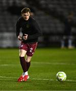 3 March 2025; Cian Byrne of Galway United before the SSE Airtricity Men's Premier Division match between Galway United and Shelbourne at Eamonn Deacy Park in Galway. Photo by Ben McShane/Sportsfile