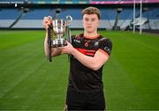4 March 2024; Liam Glackin of Cross & Passion College Ballycastle, Antrim, ahead of his team's Masita All-Ireland Post Primary Schools B Hurling Final against Calasanctius College, Galway, during the Masita All-Ireland Post Primary Schools Finals Captains Call at Croke Park in Dublin. Photo by Stephen McCarthy/Sportsfile