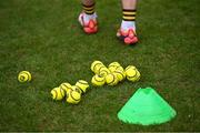1 March 2025; Sliotars in the Kilkenny warm-up before the Allianz Hurling League Division 1A match between Cork and Kilkenny at SuperValu Páirc Uí Chaoimh in Cork. Photo by Piaras Ó Mídheach/Sportsfile