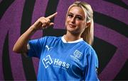 27 February 2025; Meghan Carr during a Waterford FC squad portraits session at SETU Arena in Carriganore, Waterford. Photo by Ben McShane/Sportsfile