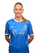 27 February 2025; Erin O'Brien during a Waterford FC squad portraits session at SETU Arena in Carriganore, Waterford. Photo by Tyler Miller/Sportsfile