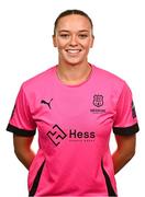 27 February 2025; Goalkeeper Maeve Williams during a Waterford FC squad portraits session at SETU Arena in Carriganore, Waterford. Photo by Tyler Miller/Sportsfile