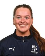 27 February 2025; Physiotherapist Ava Murphy during a Waterford FC squad portraits session at SETU Arena in Carriganore, Waterford. Photo by Tyler Miller/Sportsfile