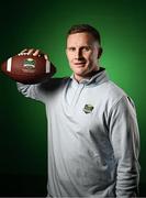 6 March 2025; Pictured is 2025 Aer Lingus College Football Classic ambassador Ciarán Kilkenny. Tickets for the 2025 Aer Lingus College Football Classic between Kansas State University and Iowa State University this August have been released on sale today at www.ticketmaster.ie/collegefootball. The fixture will take place at the Aviva Stadium, Dublin, on Saturday, 23rd August 2025. Photo by Seb Daly/Sportsfile