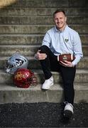 6 March 2025; Pictured is 2025 Aer Lingus College Football Classic ambassador Ciarán Kilkenny. Tickets for the 2025 Aer Lingus College Football Classic between Kansas State University and Iowa State University this August have been released on sale today at www.ticketmaster.ie/collegefootball. The fixture will take place at the Aviva Stadium, Dublin, on Saturday, 23rd August 2025. Photo by Seb Daly/Sportsfile