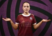 5 March 2025; Heather Loomes during a Galway United squad portraits session at Diligent in Galway. Photo by Ben McShane/Sportsfile