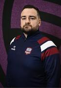 5 March 2025; Manager Phil Trill during a Galway United squad portraits session at Diligent in Galway. Photo by Ben McShane/Sportsfile