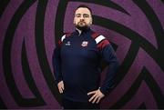 5 March 2025; Manager Phil Trill during a Galway United squad portraits session at Diligent in Galway. Photo by Ben McShane/Sportsfile