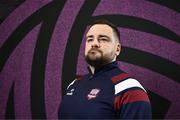 5 March 2025; Manager Phil Trill during a Galway United squad portraits session at Diligent in Galway. Photo by Ben McShane/Sportsfile
