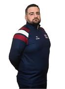 5 March 2025; Manager Phil Trill during a Galway United squad portraits session at Diligent in Galway. Photo by Piaras Ó Mídheach/Sportsfile
