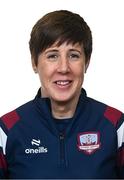 5 March 2025; Technical coach Theresa Keane during a Galway United squad portraits session at Diligent in Galway. Photo by Piaras Ó Mídheach/Sportsfile