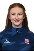 5 March 2025; Athletic development coach Aine O'Neill during a Galway United squad portraits session at Diligent in Galway. Photo by Piaras Ó Mídheach/Sportsfile