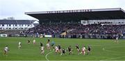 2 March 2025; A general view of the Joe O'Toole stand during the Allianz Football League Division 1 match between Galway and Tyrone at Tuam Stadium in Tuam, Galway. Photo by Piaras Ó Mídheach/Sportsfile