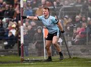 2 March 2025; Galway goalkeeper Conor Flaherty during the Allianz Football League Division 1 match between Galway and Tyrone at Tuam Stadium in Tuam, Galway. Photo by Piaras Ó Mídheach/Sportsfile