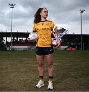 6 March 2025; In attendance at the Ladies HEC Championships Captains Day at Queens University Belfast is Emma Duggan of DCU. Photo by David Fitzgerald/Sportsfile