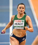 6 March 2025; Phil Healy of Ireland competing in the 4x400m Relay Mixed final during day one of the European Athletics Indoor Championships 2025 at the Omnisport Apeldoorn in Apeldoorn, Netherlands. Photo by Sam Barnes/Sportsfile