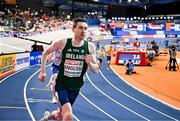 7 March 2025; Mark English of Ireland competes in the men's 800m heats during day two of the European Athletics Indoor Championships 2025 at the Omnisport Apeldoorn in Apeldoorn, Netherlands. Photo by Sam Barnes/Sportsfile