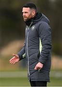 28 February 2025; Republic of Ireland assistant coach Mark Connors during the U16 Boys International Friendly match between Repubic of Ireland and Finland at the FAI National Training Centre in Abbotstown, Dublin. Photo by Piaras Ó Mídheach/Sportsfile