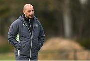 28 February 2025; Republic of Ireland head coach Paul Osam during the U16 Boys International Friendly match between Repubic of Ireland and Finland at the FAI National Training Centre in Abbotstown, Dublin. Photo by Piaras Ó Mídheach/Sportsfile