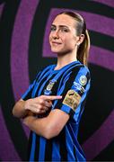 6 March 2025; Maddie Gibson during an Athlone Town squad portraits session at Athlone Town Stadium in Lissywollen, Westmeath. Photo by Ben McShane/Sportsfile
