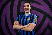 6 March 2025; Erica Cunningham during an Athlone Town squad portraits session at Athlone Town Stadium in Lissywollen, Westmeath. Photo by Ben McShane/Sportsfile