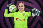 6 March 2025; Goalkeeper Megan Plaschko during an Athlone Town squad portraits session at Athlone Town Stadium in Lissywollen, Westmeath. Photo by Ben McShane/Sportsfile