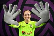6 March 2025; Goalkeeper Megan Plaschko during an Athlone Town squad portraits session at Athlone Town Stadium in Lissywollen, Westmeath. Photo by Ben McShane/Sportsfile