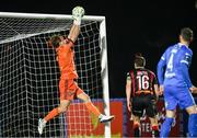 7 March 2025; Bohemians goalkeeper James Talbot catches a cross during the SSE Airtricity Men's Premier Division match between Waterford and Bohemians at the Regional Sports Centre in Waterford. Photo by Piaras Ó Mídheach/Sportsfile