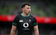 8 March 2025; Calvin Nash of Ireland before the Guinness Six Nations Rugby Championship match between Ireland and France at the Aviva Stadium in Dublin. Photo by Seb Daly/Sportsfile