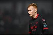 7 March 2025; Shane Farrell of Drogheda United during the SSE Airtricity Men's Premier Division match between Shelbourne and Drogheda United at Tolka Park in Dublin. Photo by Seb Daly/Sportsfile