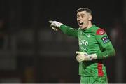 7 March 2025; Drogheda United goalkeeper Luke Dennison during the SSE Airtricity Men's Premier Division match between Shelbourne and Drogheda United at Tolka Park in Dublin. Photo by Seb Daly/Sportsfile