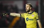 7 March 2025; Shelbourne goalkeeper Conor Kearns during the SSE Airtricity Men's Premier Division match between Shelbourne and Drogheda United at Tolka Park in Dublin. Photo by Seb Daly/Sportsfile