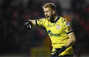 7 March 2025; Shelbourne goalkeeper Conor Kearns during the SSE Airtricity Men's Premier Division match between Shelbourne and Drogheda United at Tolka Park in Dublin. Photo by Seb Daly/Sportsfile