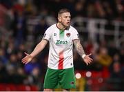 7 March 2025; Sean Murray of Cork City reacts during the SSE Airtricity Men's Premier Division match between Cork City and Sligo Rovers at Turner's Cross in Cork. Photo by Michael P Ryan/Sportsfile