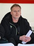 8 March 2025; Republic of Ireland senior women's international assistant head coach Alan Mahon during the SSE Airtricity Women's Premier Division match between Shelbourne and Shamrock Rovers at Tolka Park in Dublin. Photo by Stephen McCarthy/Sportsfile