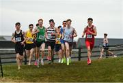 8 March 2025;  Frank Buchanan, 914, of St Michaels Enniskillen competes in the Senior Boys 6,000m during the 123.ie All Ireland Schools Cross Country Championships at Galway Racecourse in Ballybrit, Galway. Photo by Tom Beary/Sportsfile