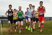 8 March 2025;  Frank Buchanan, 914, of St Michaels Enniskillen competes in the Senior Boys 6,000m during the 123.ie All Ireland Schools Cross Country Championships at Galway Racecourse in Ballybrit, Galway. Photo by Tom Beary/Sportsfile