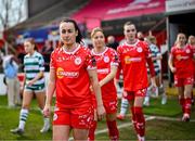 8 March 2025; Roma McLaughlin of Shelbourne before the SSE Airtricity Women's Premier Division match between Shelbourne and Shamrock Rovers at Tolka Park in Dublin. Photo by Stephen McCarthy/Sportsfile