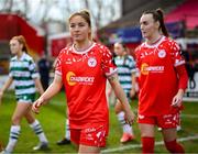8 March 2025; Kate Mooney of Shelbourne before the SSE Airtricity Women's Premier Division match between Shelbourne and Shamrock Rovers at Tolka Park in Dublin. Photo by Stephen McCarthy/Sportsfile